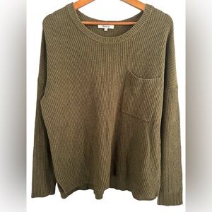 Madewell Thompson Pocket Pullover Sweater Size Large